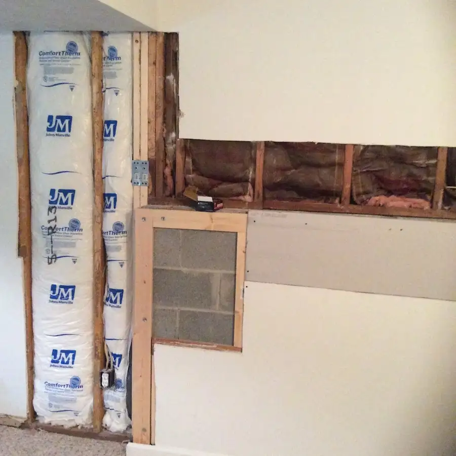 Wall insulation replacement during Odor Removal & Deodorization in Highland Park